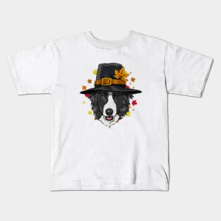 Thanksgiving Border Collie Costume Men Women Kids T-Shirt